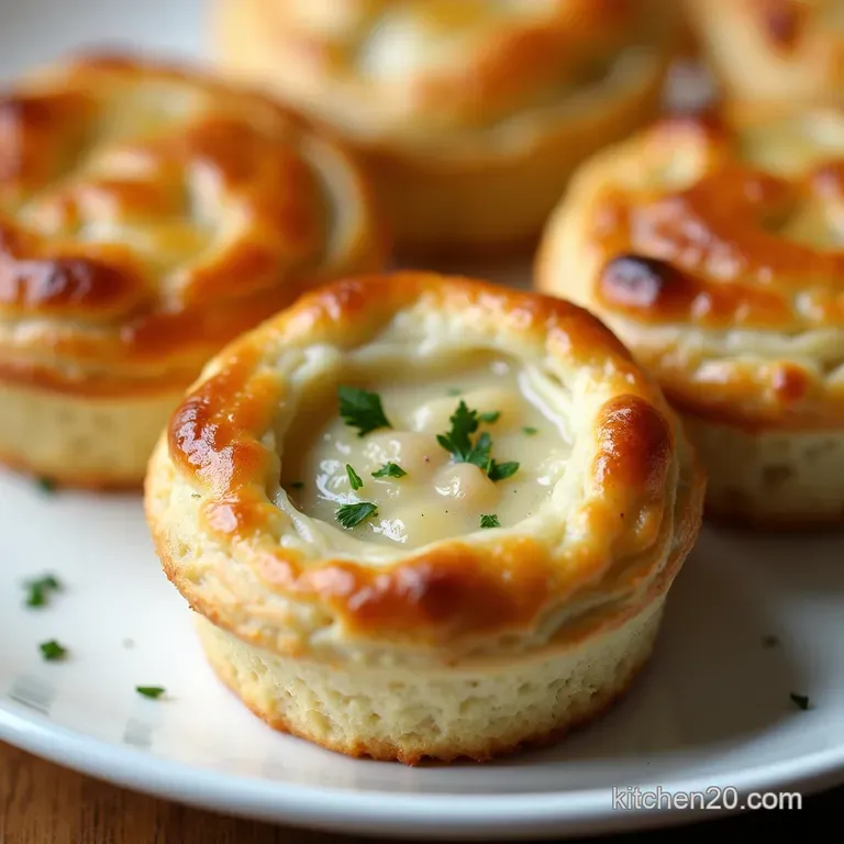 Easy Muffin Tin Chicken Pot Pies with Flaky Crust