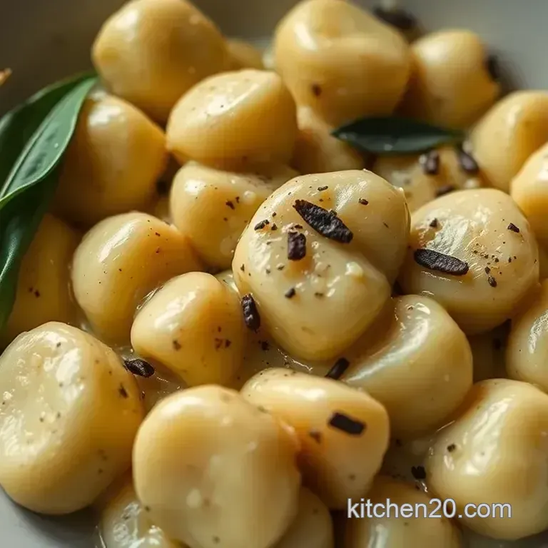 Gnocchi Recipes: Brown Butter Sage Gnocchi - So Simple! Potato Gnocchi with Brown Butter Sage and Walnuts