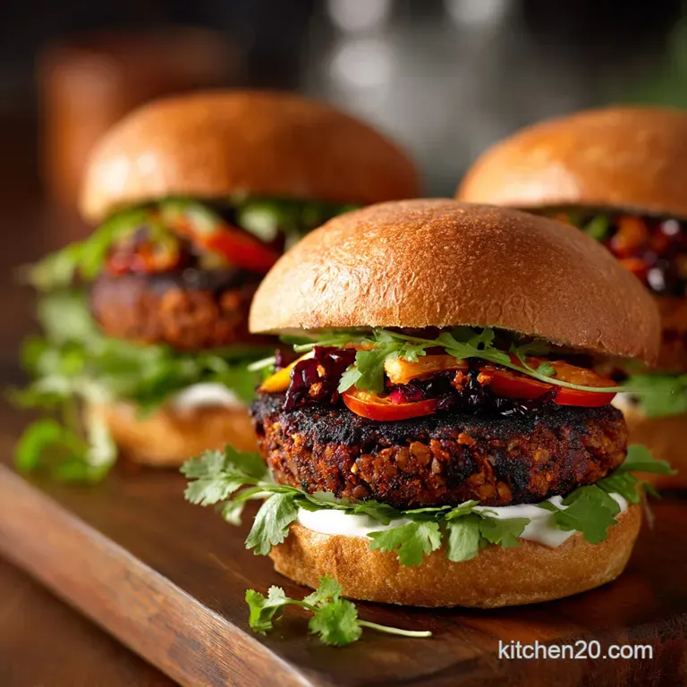 Black Bean Burgers That Hold Their Shape: the Smoky Proper Job Recipe presentation