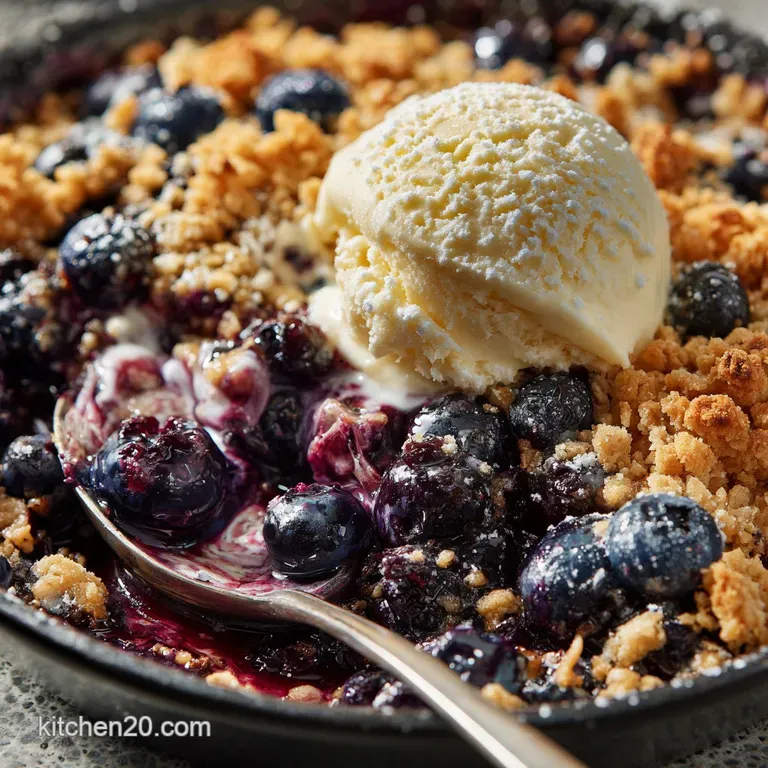 The Quintessential Summer Blueberry Crumble