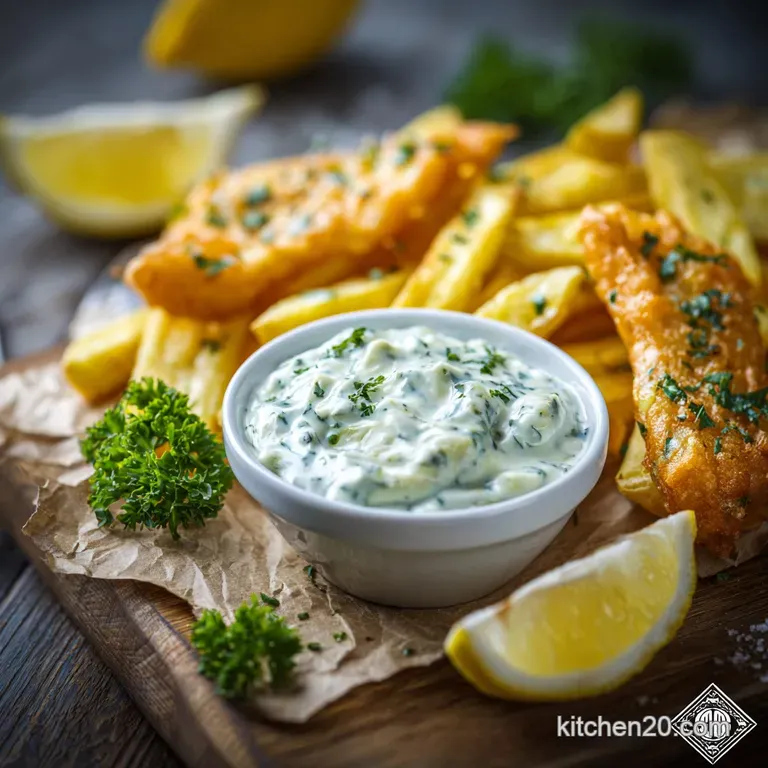 Tartar Sauce: the Proper Chip Shop Recipe (Creamy Easy) presentation