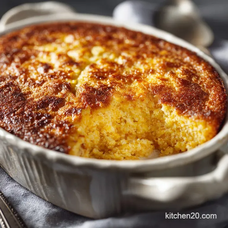 Corn Pudding: Proper Creamy Baked Recipe (Sunday Roast Staple) presentation