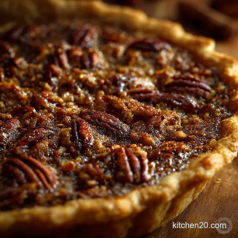 Southern Pecan Pie: Proper Bourbon Recipe for Crispy Nuts and Crust presentation