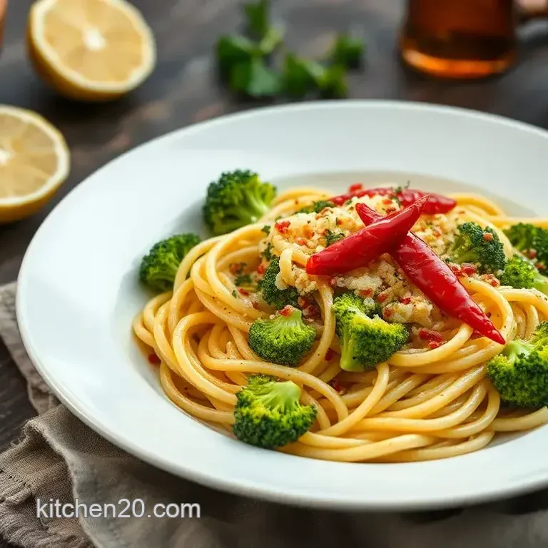 Quick Broccoli Pasta with Lemon & Chilli