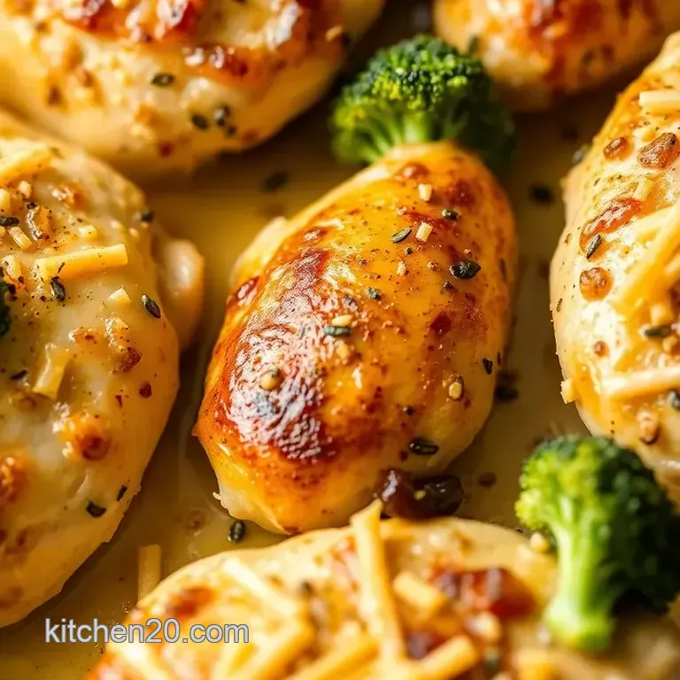 Quick Broccoli Stuffed Chicken Delight presentation