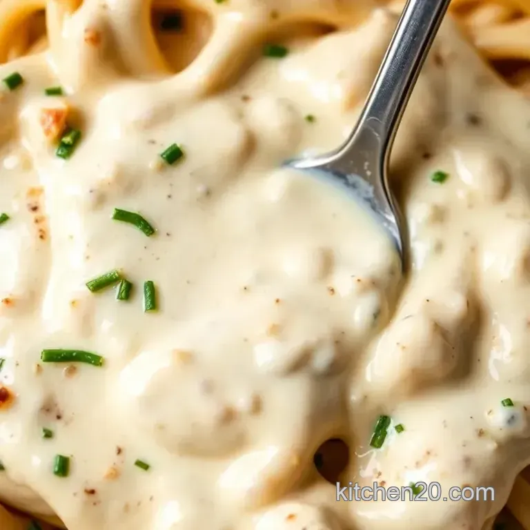 Cajun Creamy Alfredo: A Spicy Twist on Classic Pasta Sauce presentation