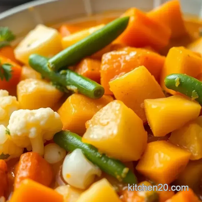 Quick Indian Vegetable Curry with Coconut Cream