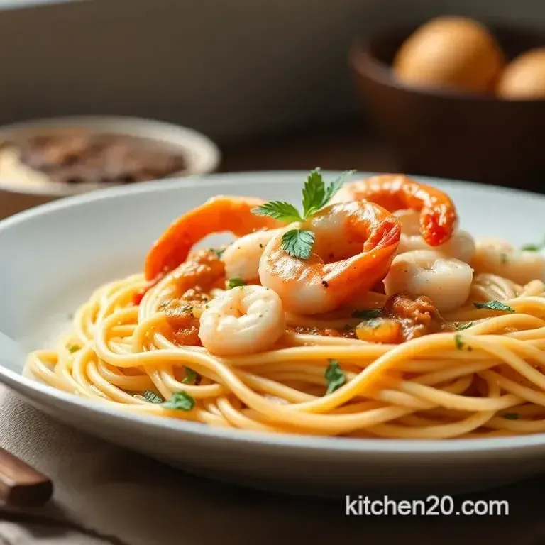 Quick Prawn Spaghetti in 15 Minutes