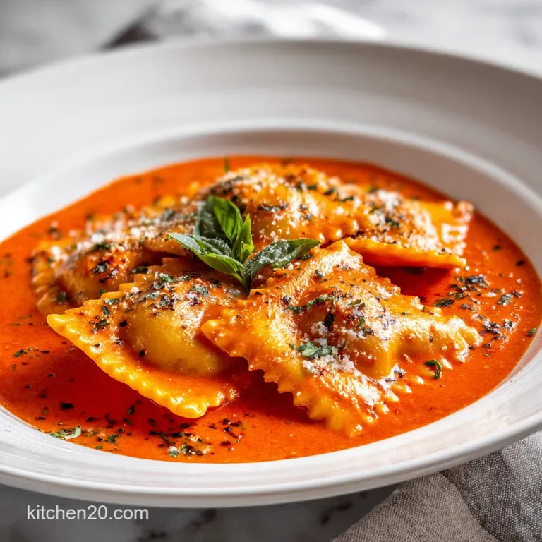 Quick Ravioli Sauce: Silky Tomato Cream