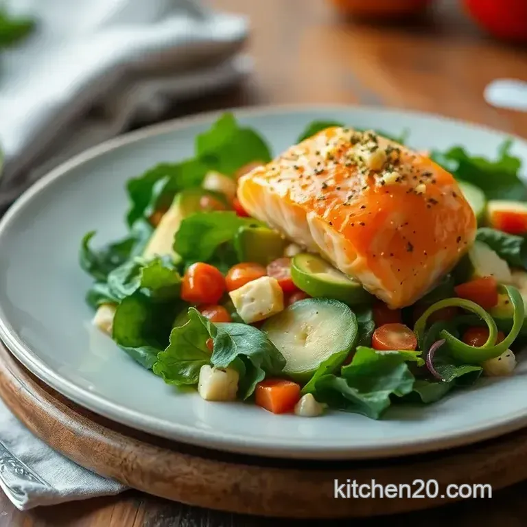Quick Salmon Salad with Avocado Delight