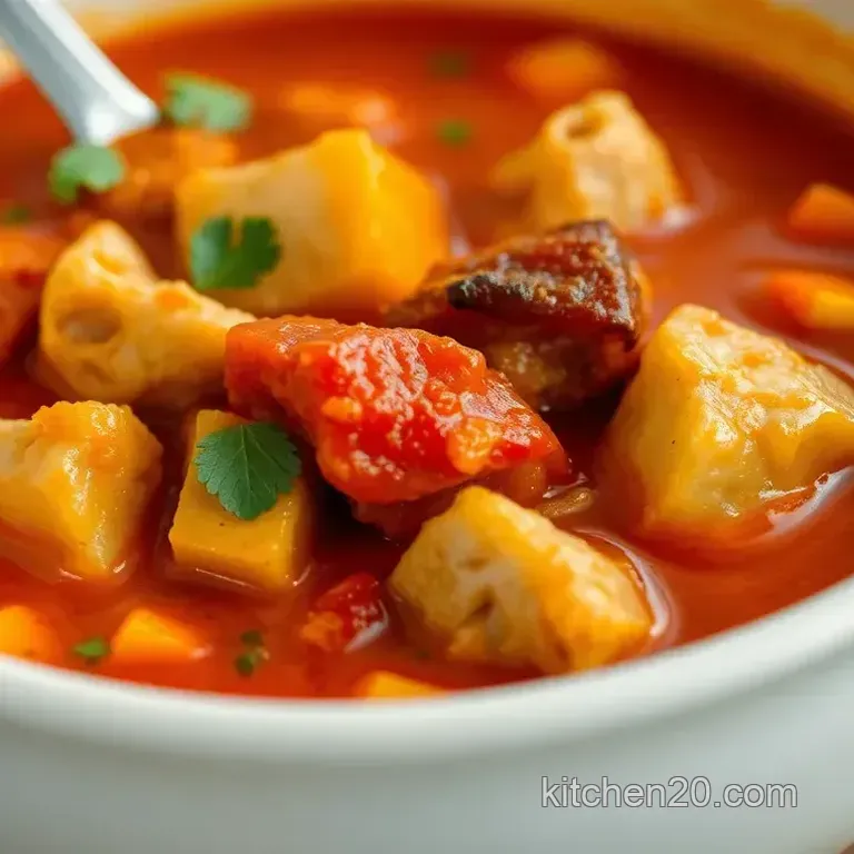 Quick Spicy Chicken Comforting Soup