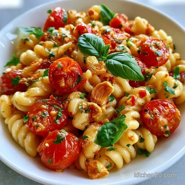Quick Tomato Basil Pasta with Fresh Tomatoes