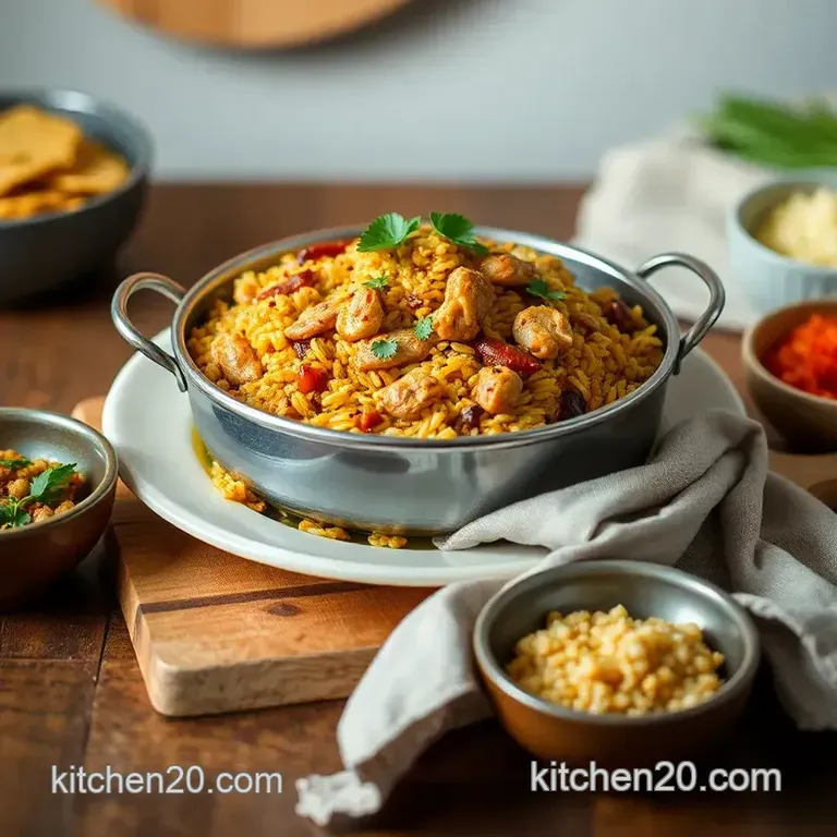 Quick Turkey Biryani – One-Pot Delight presentation