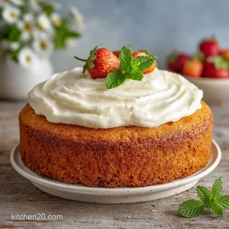 Quick Vanilla Fathers Day Cake: Moist and Fluffy