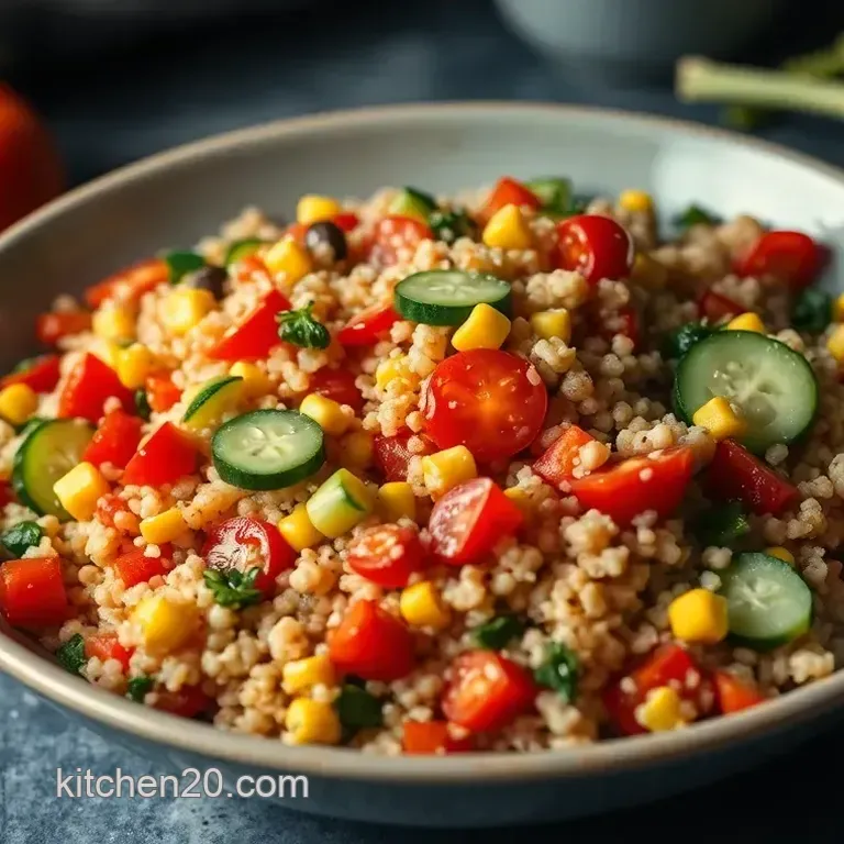 Rainbow Quinoa Salad with Lemon-Tahini Dressing