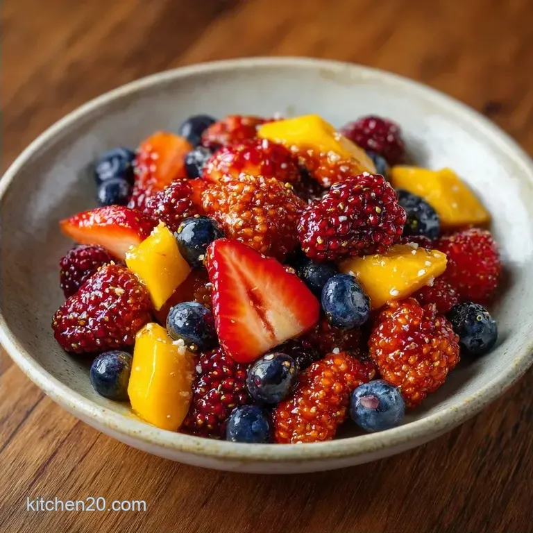 Raw Mulberry Fruit Bowl: Zesty and Velvety