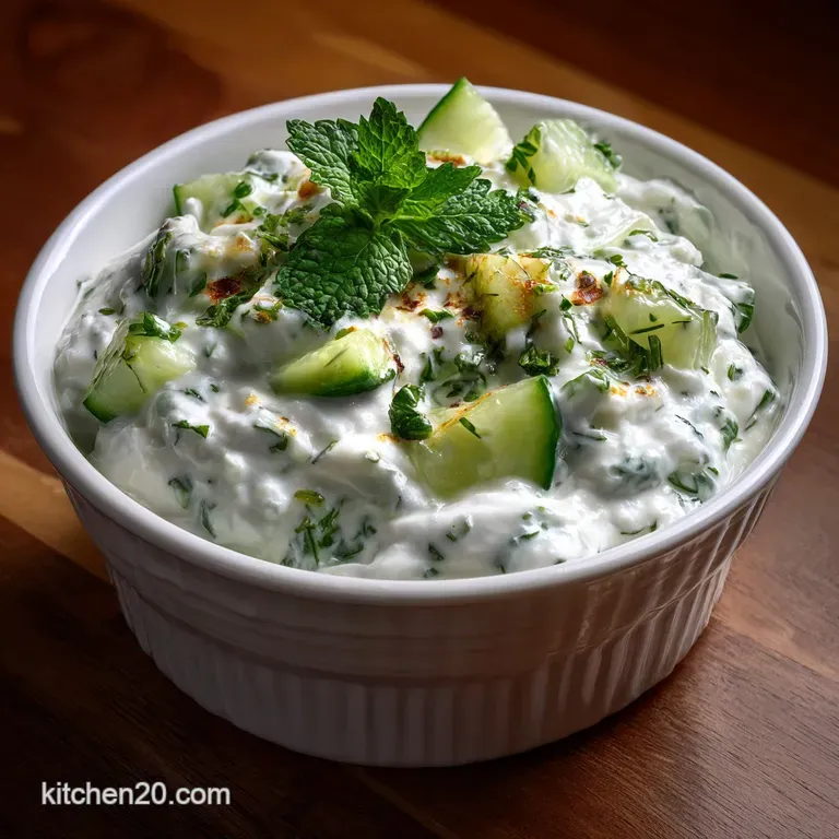 Greek Cucumber Sauce: Real Tzatziki Recipe presentation