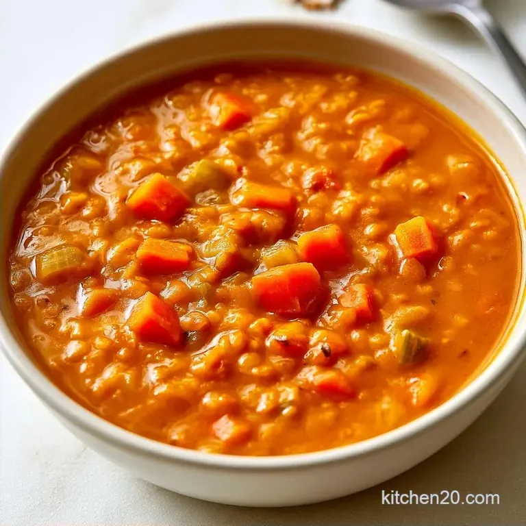 Hearty Red Bean Lentil Soup