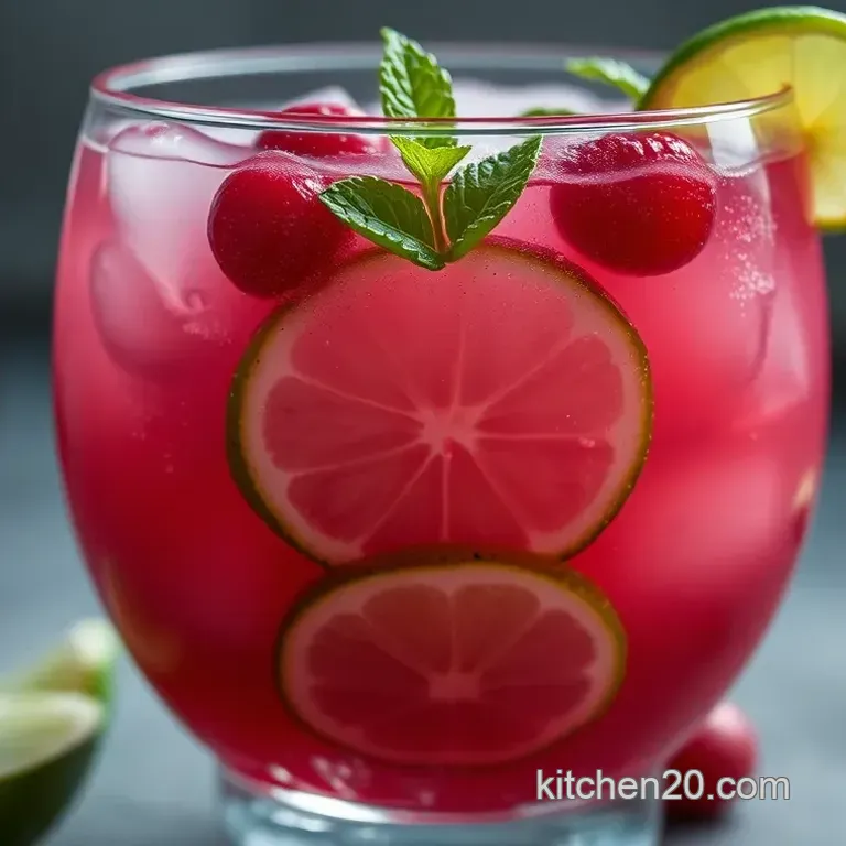 Refreshing White Cranberry Juice Spritzer: A Simple Summer Delight