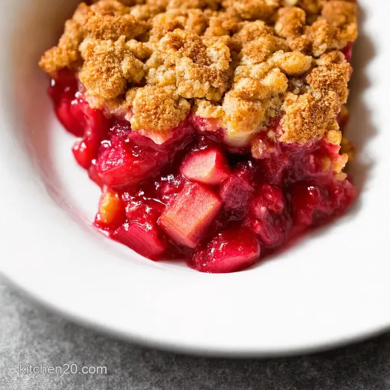 Rhubarb Crisp A Tart and Sweet Summer Treat
