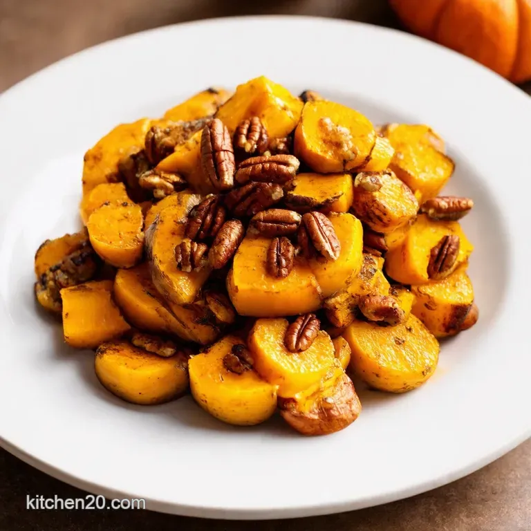 Roasted Delicata Squash with MaplePecan Crumble