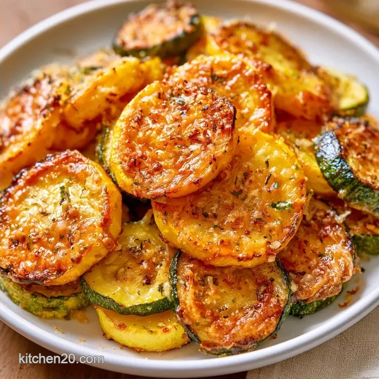 Crispy Roasted Summer Squash with Parmesan