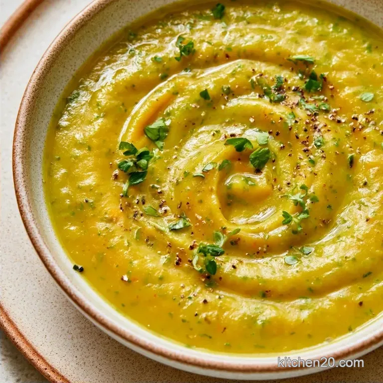 Roasted Summer Squash Soup: No Cream