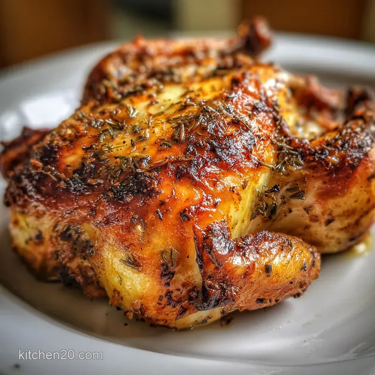 Rotisserie Chicken: Shattering Amber Skin