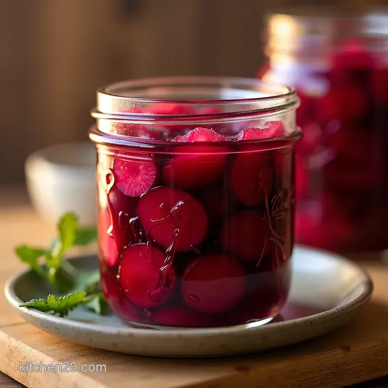 Ruby Red Pickled Beets Grannys Classic Canner Recipe presentation