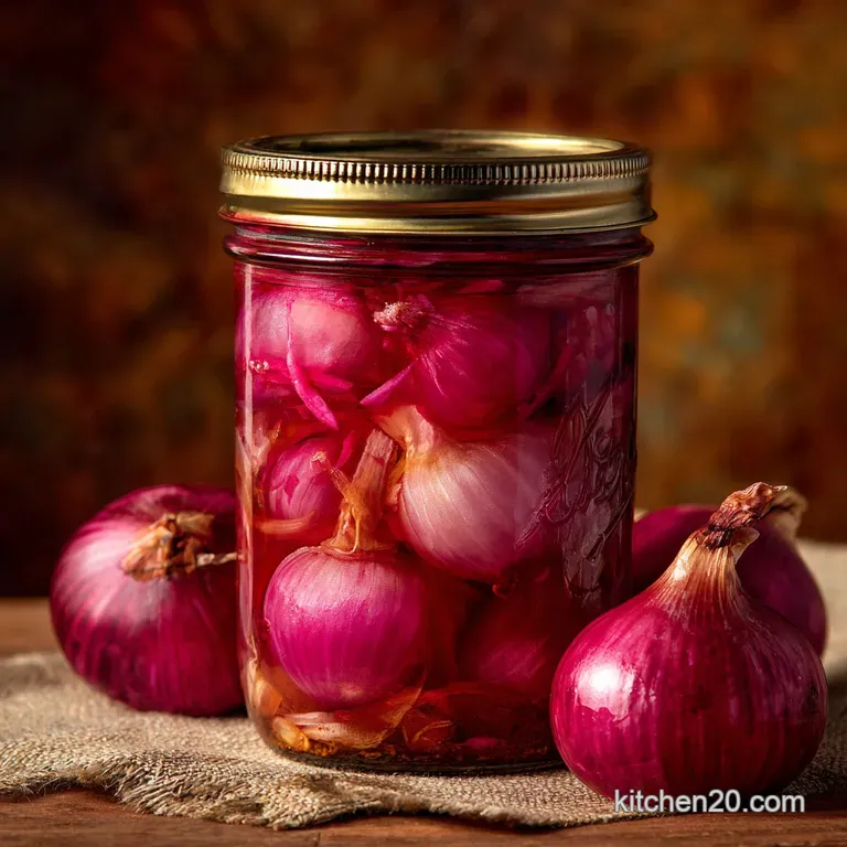 Pickled Onions: the Chefs Quick-Brine Ruby-Red Recipe presentation