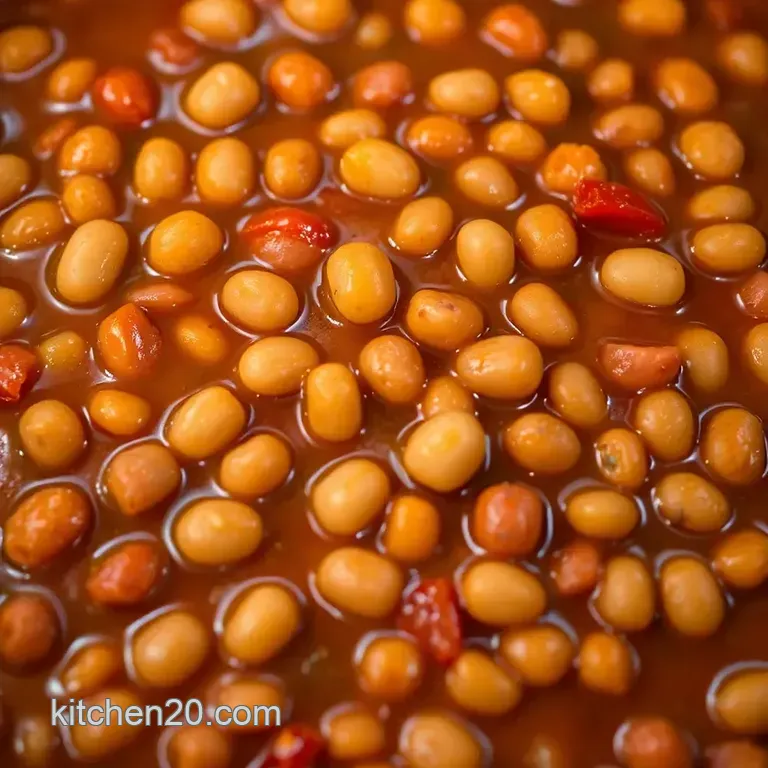 Rustic Cowboy Beans: A Hearty Western Comfort Dish presentation