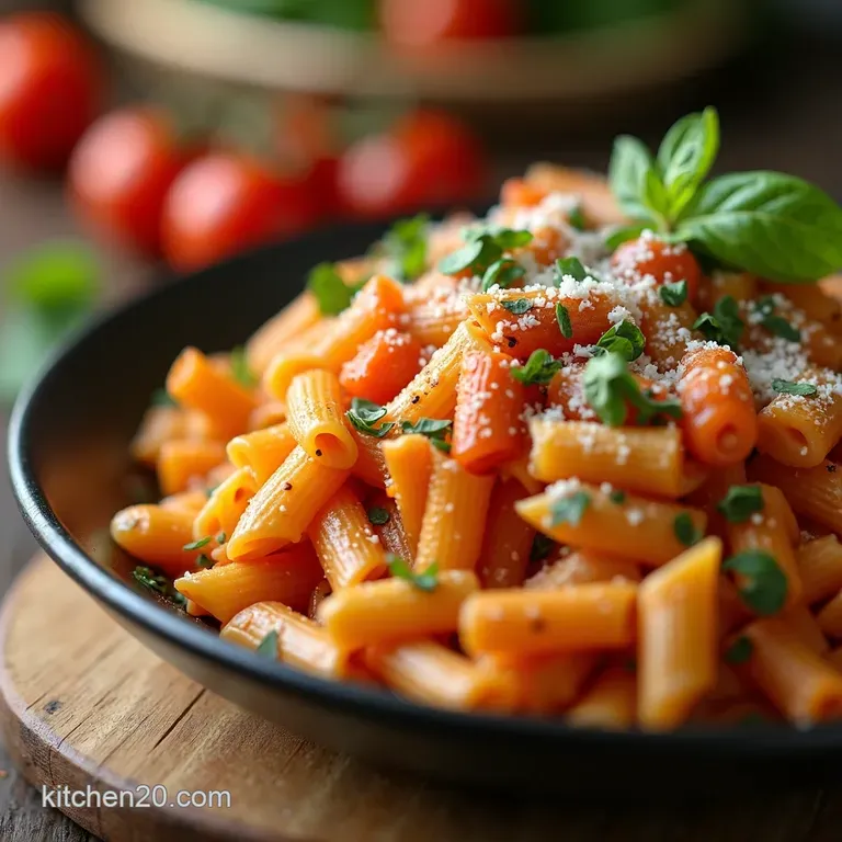 Rustic Italian Vegetable Sausage Pasta Bake presentation