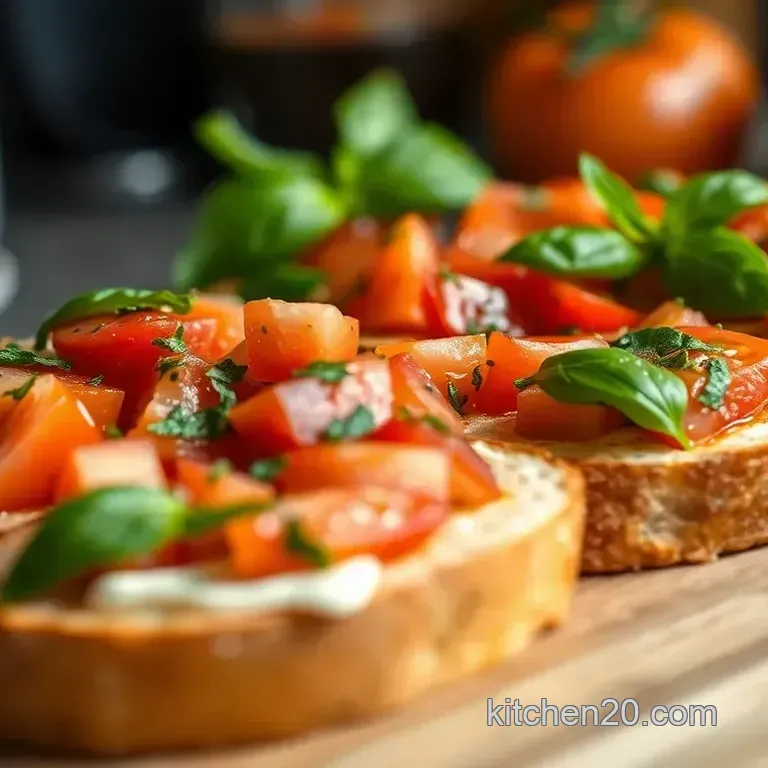 Rustic Tomato Basil Bruschetta