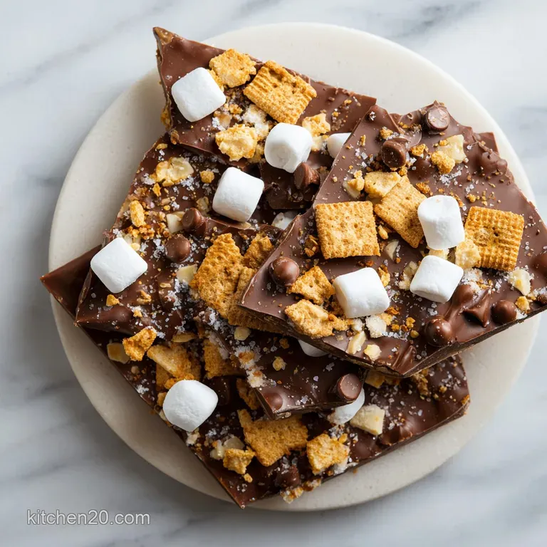 S mores Bark: 5-Minute Dessert