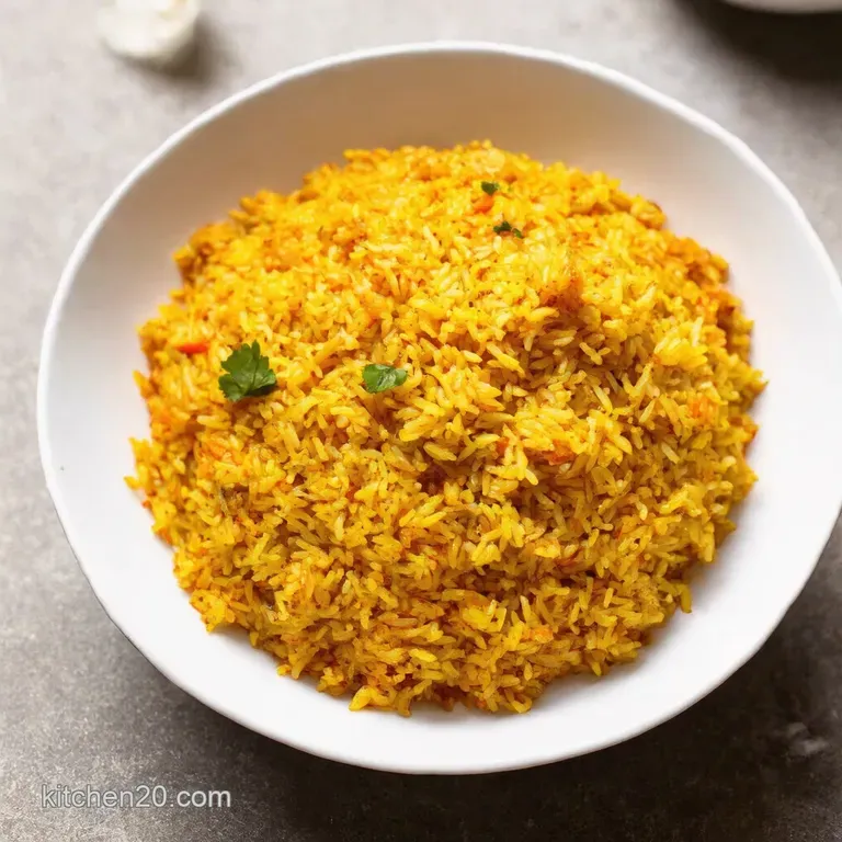 Saffron Apricot Lamb Biryani