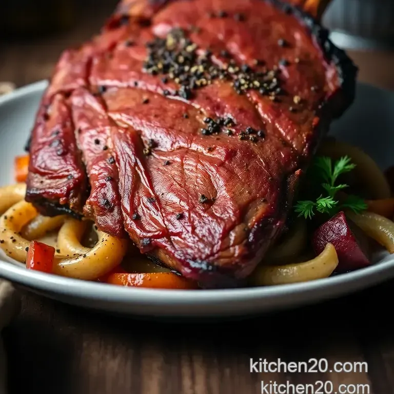 Santa Maria-Style Tri-Tip Roast presentation
