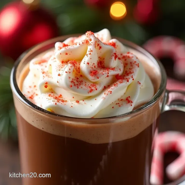 Santas Little Helper Peppermint Mocha presentation