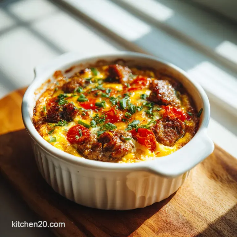 Sausage Egg Casserole: Sourdough Custard Bake