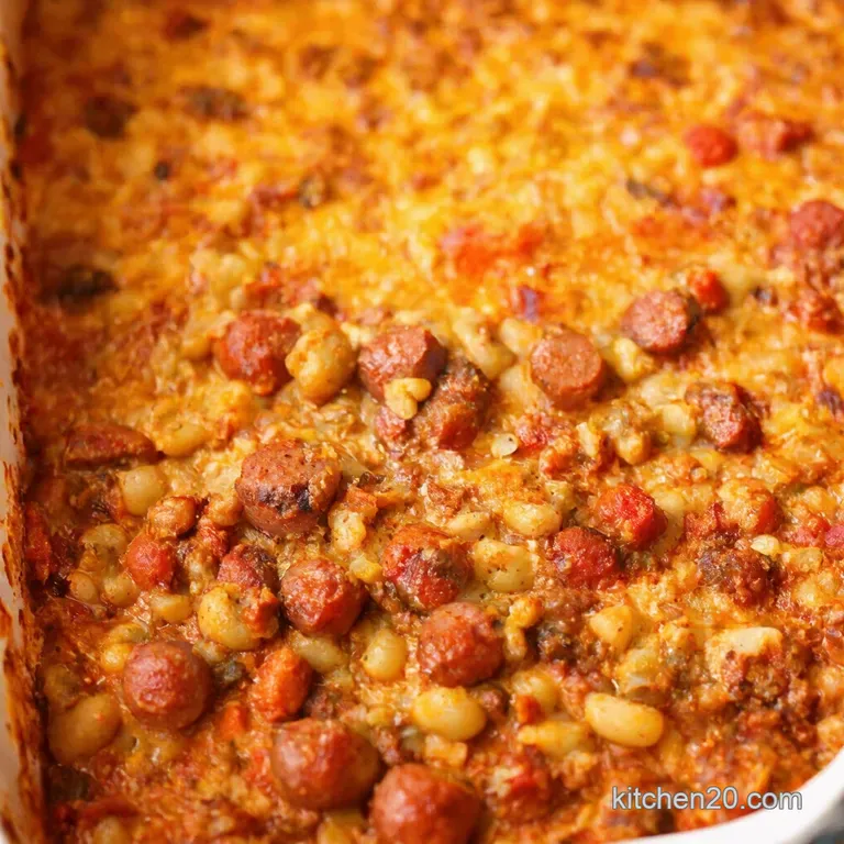 Sausage Tomato Bean Traybake Cassoulets Easy Cousin presentation