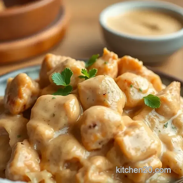 Sautéed Chicken with Creamy Peanut Sauce