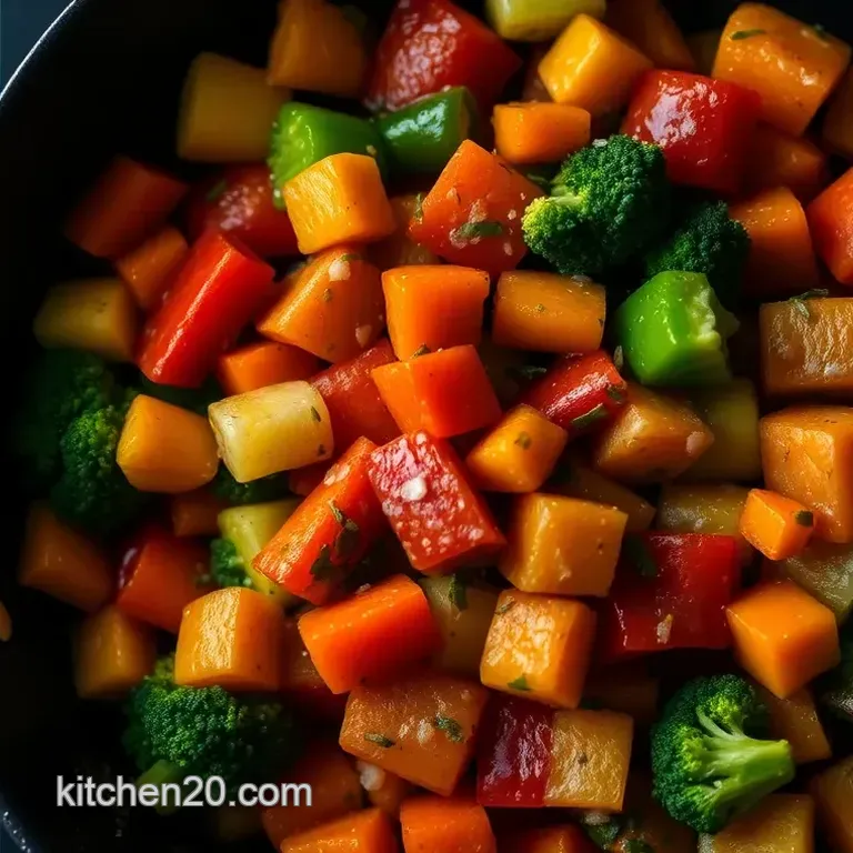 Saut&eacute;ed Frozen Vegetable Medley with Garlic and Herbs