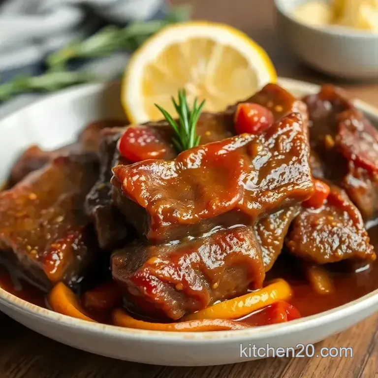 Savoring Braised Boneless Beef Ribs in 2.5 Hours