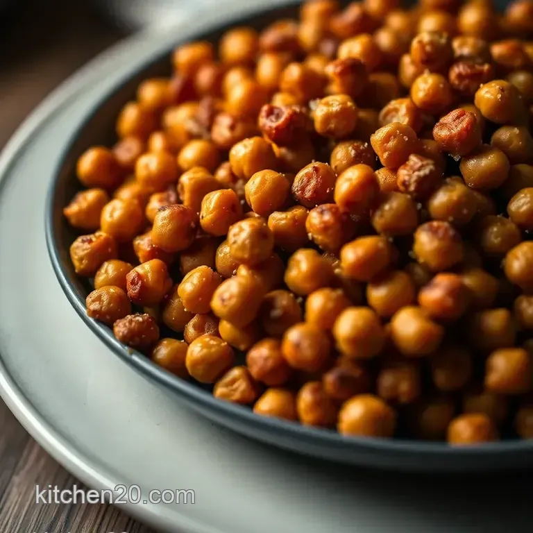Savory Crispy Chickpeas: the Perfect Snack Attack presentation