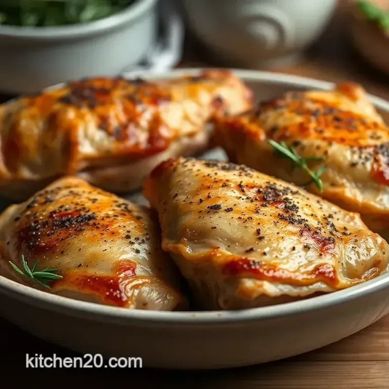 Savory Herb Baked Chicken Thighs with Crispy Skin