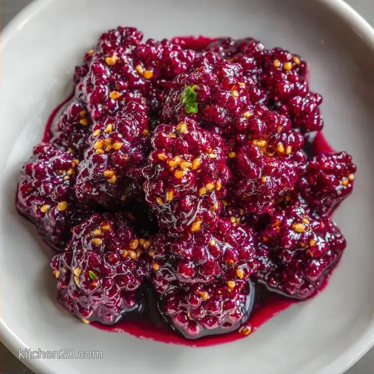 Savory Mulberry Glaze: Silky and Tangy