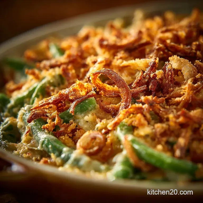Southern Green Bean Casserole: Scratch B&eacute;chamel Crispy Fried Shallots