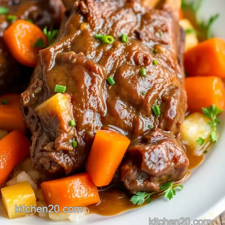 Sear Beef Banana Shank with Tropical Twist presentation
