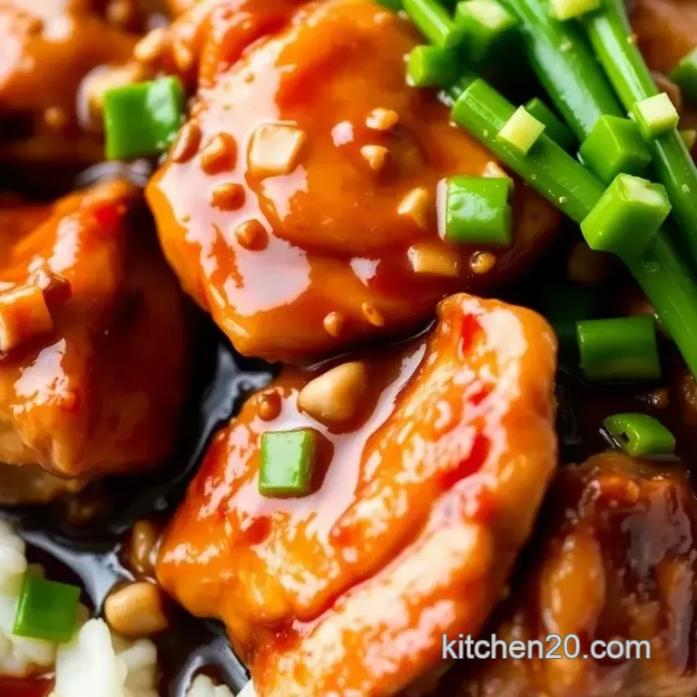 Sear Chicken in Savory Sauce - 45-Minute Delight presentation