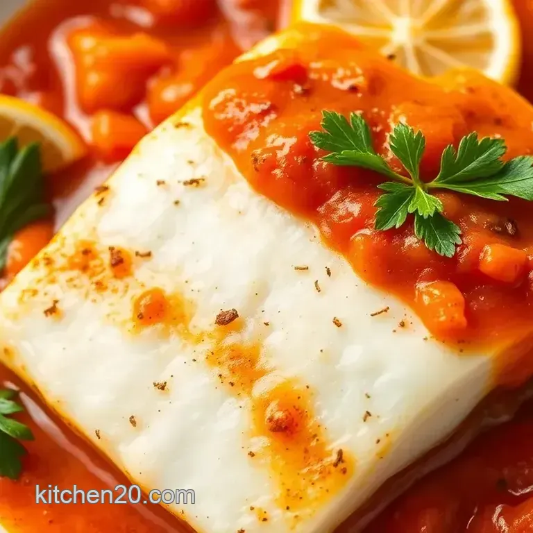 Sear Halibut in Zesty Marinara Sauce: A Flavorful Seafood Delight