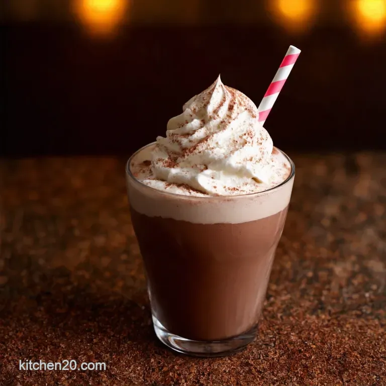 Serendipitystyle Frozen Hot Chocolate presentation